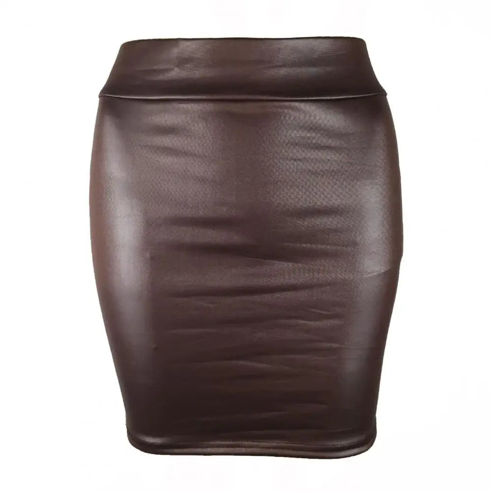 NEW Arrivals S-3XL High Quality Leather Matte Slim Mini Sexy Fashion PU Hot Short High Waist Skirt Evening Nightclub Party Streetwear Office Lady Clothes Girl Ladies Luxury Fashion Apparel Supplies