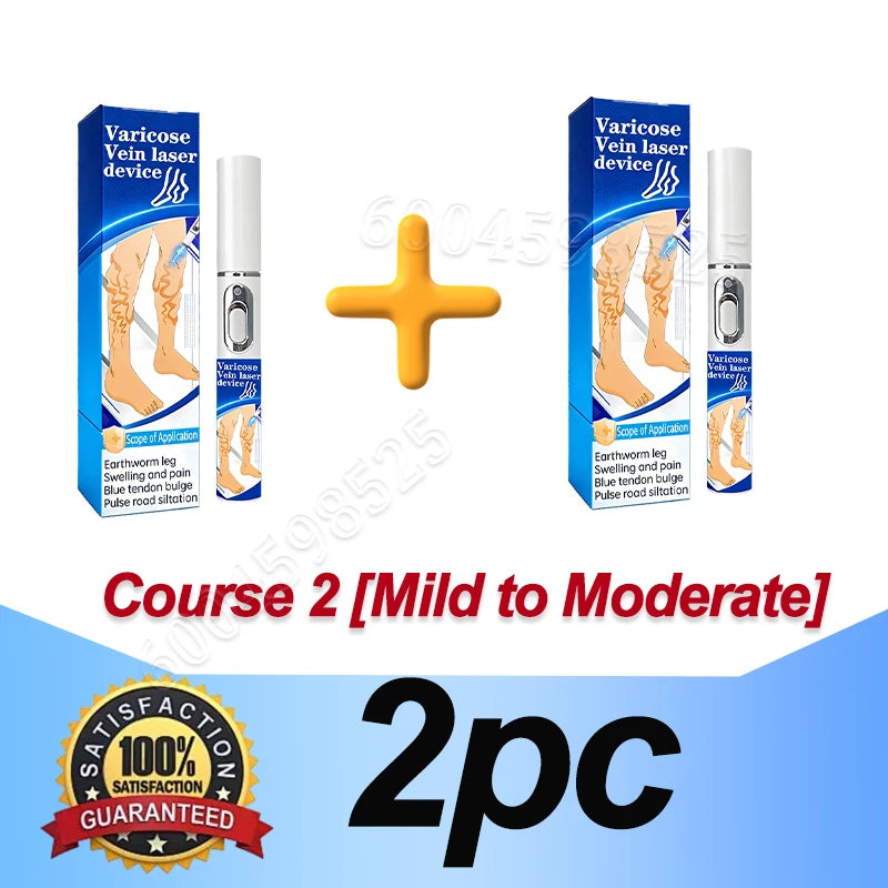1/2 PCS Set No Surgery Require Blood Circulation  Varicose Veins, Ulcers Laser Treatment Blue Lights Therapy Pointer for Sedentary Lifestyle Health Care Supplies