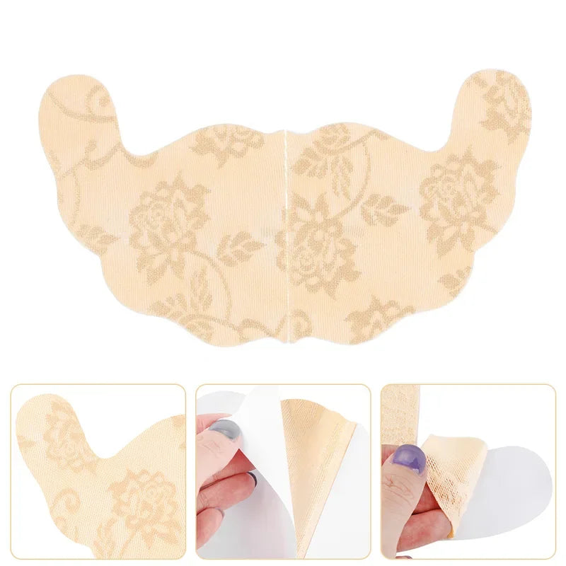 2 Pairs Set U Shape Sexy Adhesive Bra Push Up Invisible Breast Lift Up Tape Silicone Bra Nipple Cover Pads Chest Paste Breast Stickers Women Underwear Apparel Accessory Sets