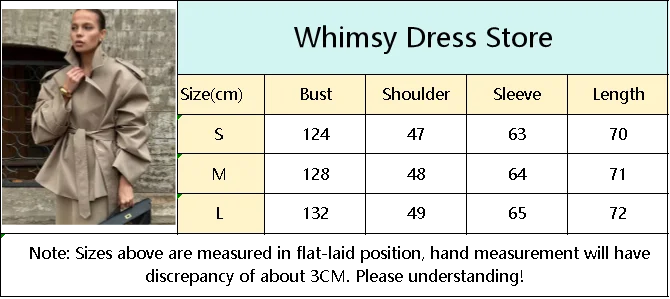 2 Colors UK Size Solid Lace Up Trench Coat Women Fashion Full Sleeve Waist Cinching Short Windbreak New Autumn Office Commute Outwear