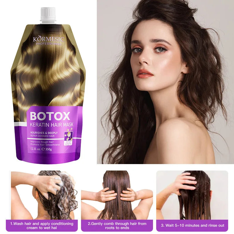 Magical Korean Keratin Hair Mask 5 Seconds Repair Damaged Frizzy Hair Soft Smooth Shiny Nutrition Deep Moisturize Nourishing Hair Care