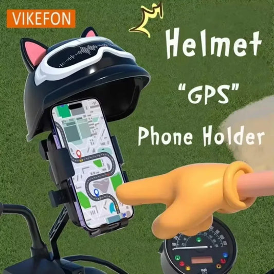NEW Arrivals 5 Colors Bicycle Motorcycle Phone Holder 360° Rotation Navigation Stand Sunscreen Rainproof Small Helmet Cute Outdoor For All Smartphone iPhone Sports Accessories