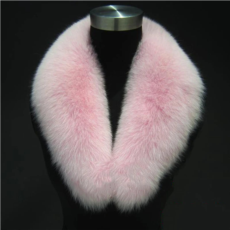 NEW Arrivals Luxury Real Natural Color Raccoon Fox Real Fur Collar Scarf Genuine Big Size Scarves Warp Shawl Neck Warmer Stole Muffler with Clip Loops Ladies Luxury Fashion Apparel Accessories Clothing Supplies