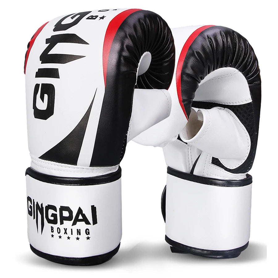 Just Arrived Professional Boxing MMA Gloves for Men Women Kids Leather Boxing Gloves for Punching Bag, Kick Boxing, Muay Thai Fighting Gloves For Gym Training Boxing Practice Sports Tools Set