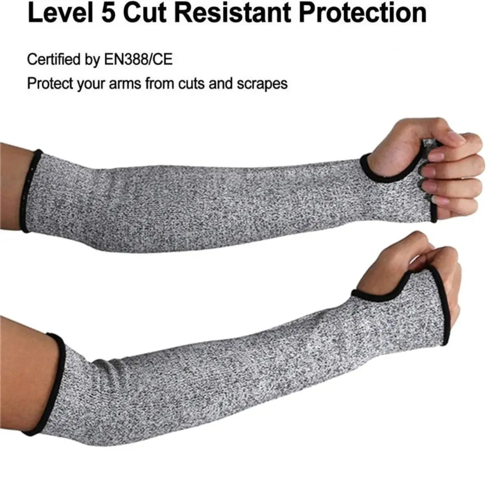 45cm Length Cut Resistant Anti Cut Arm Sleeves Plants Trees Pruning Hands Protection Gloves Anti-Puncture Cut Resistant Gardening Sleeves 5 Levels Top Quality Home Outdoor Gardening Accessories