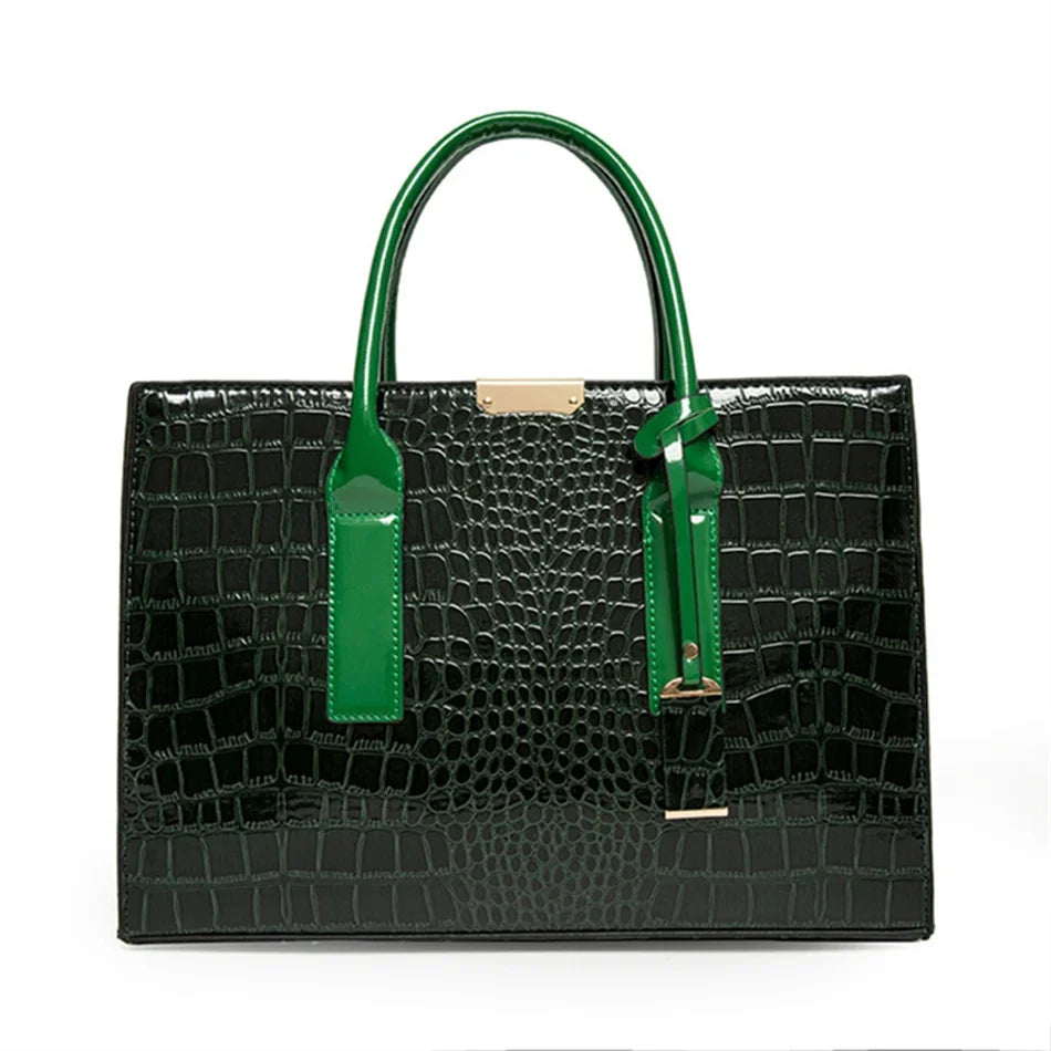 NEW Arrivals 10 Colors/Patterns 3 PCS Set High Quality  PU Leather Women Messenger Bags Crocodile Female Crossbody Shoulder Hand Bags for Women High Quality Ladies Handbags
