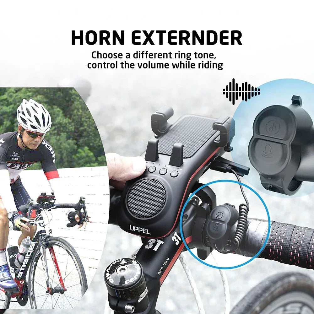 NEW!!!! 10 in 1 Waterproof Bicycle Bluetooth Speaker Multifunctional 5W Portable Wireless Sound Box for MTB Bike with Light Power Bank