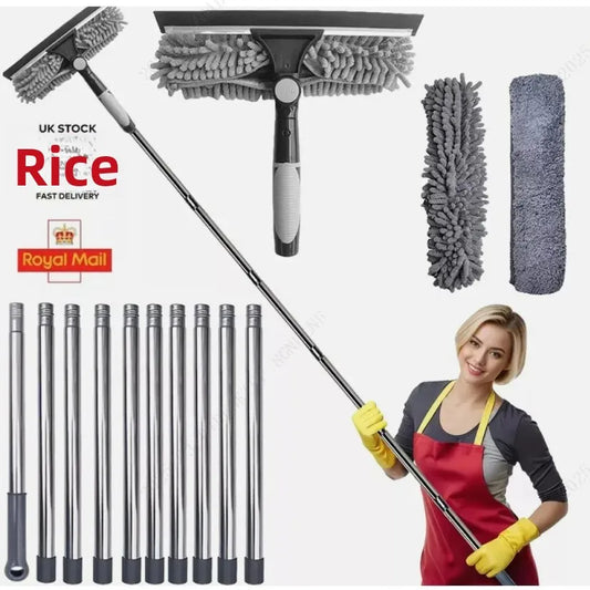 NEW Arrivals Two-In-One Set Window Cleaning Scraper Glass Cleaner Double-Sided High-Rise Window Cleaning Professional Household Goods Home Office Cleaning Tools Sets