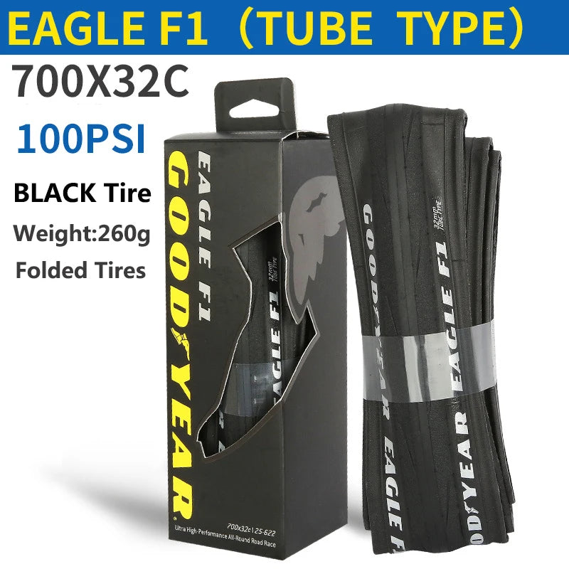 Goodyear Eagle F1 Road Bike Tire Tubeless/Tube Tyre 700x25/28/30/32C Bicycle Foldable Anti-puncture Gravel Tyre Cycling Parts