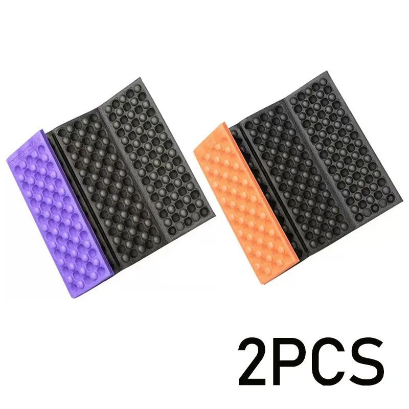 2 PCS Set Folding Mat Outdoor Mat Picnic Blankets Camping Foam Pad Waterproof Foam Seat for Picnic Hiking Backpacking Mountaineering