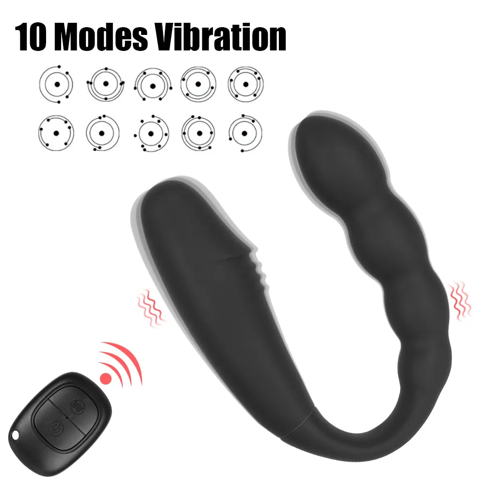 Wireless Control U-shaped Dildo G Spot Vagina Clit Anal Massage Double Headed Vibrators Adult 18 Sex Products Sex Toys for Women