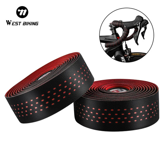 NEW Arrivals West Biking Bicycle Handlebar Tape 1 Pair Anti-slip EVA Soft Bike Hand Bar Tapes Shock Absorption Unique Tapes Bike Accessories