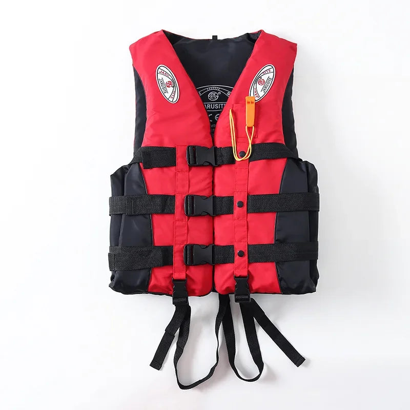 S(25-35Kg) 3XL(100-110Kg) Professional Life Jackets  Swimming Boating Kayaking Canoe Swimming Vest Water Safety Survival Suit Universal  Life Vest Jacket for Adult Children S -XXXL