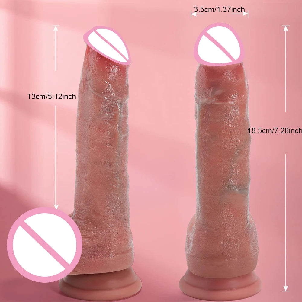 Skin Huge Penis Realistic Dildo Soft Silicone Big Fake Dick Adult Products Females Masturbation Erotic Sex Toy for Women Lesbian