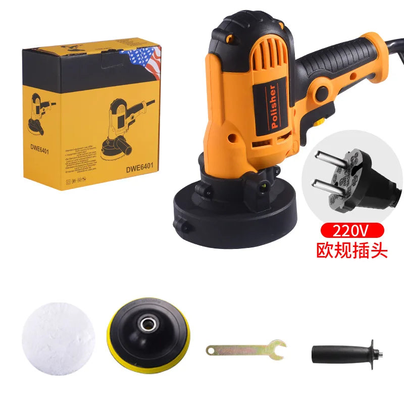 NEW Arrivals Electric Car Polisher 220V 700W Auto Polishing Machine Set Adjustable Speed Sander Waxing Tools Car Accessories Power Tool Car Supplies