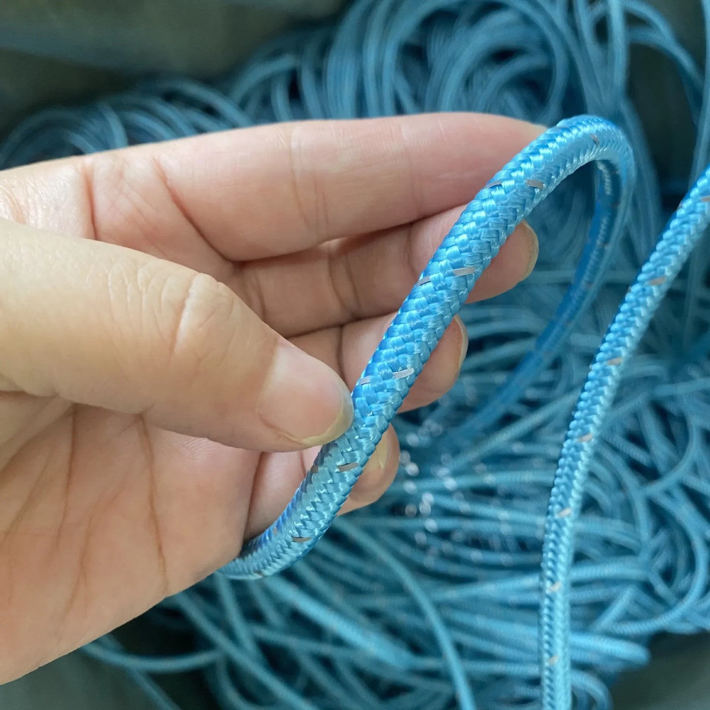8 Colors Reflective Warning Rope Fluorescent Fiber Rope Night Glow Anti-Counterfeit Rope 4mm 6mm 8mm Colorful Clothing Accessories
