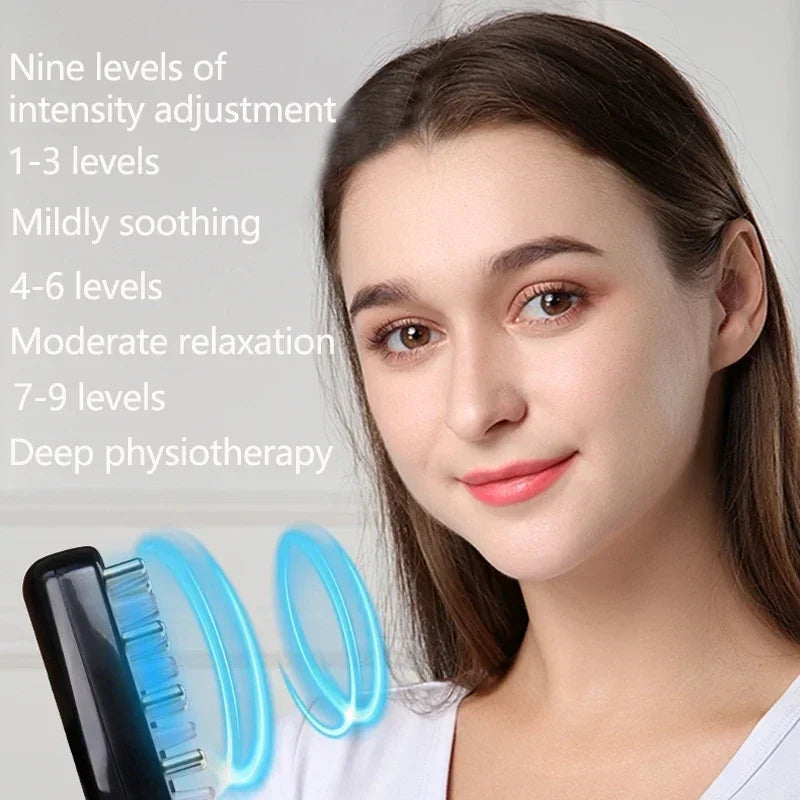 Electric Laser Hair Growth Comb Anti Hair Loss Therapy Comb Infrared EMS LED Red Blue Light Vibration Massage Hair Health Care Accessories Health Care Supplies