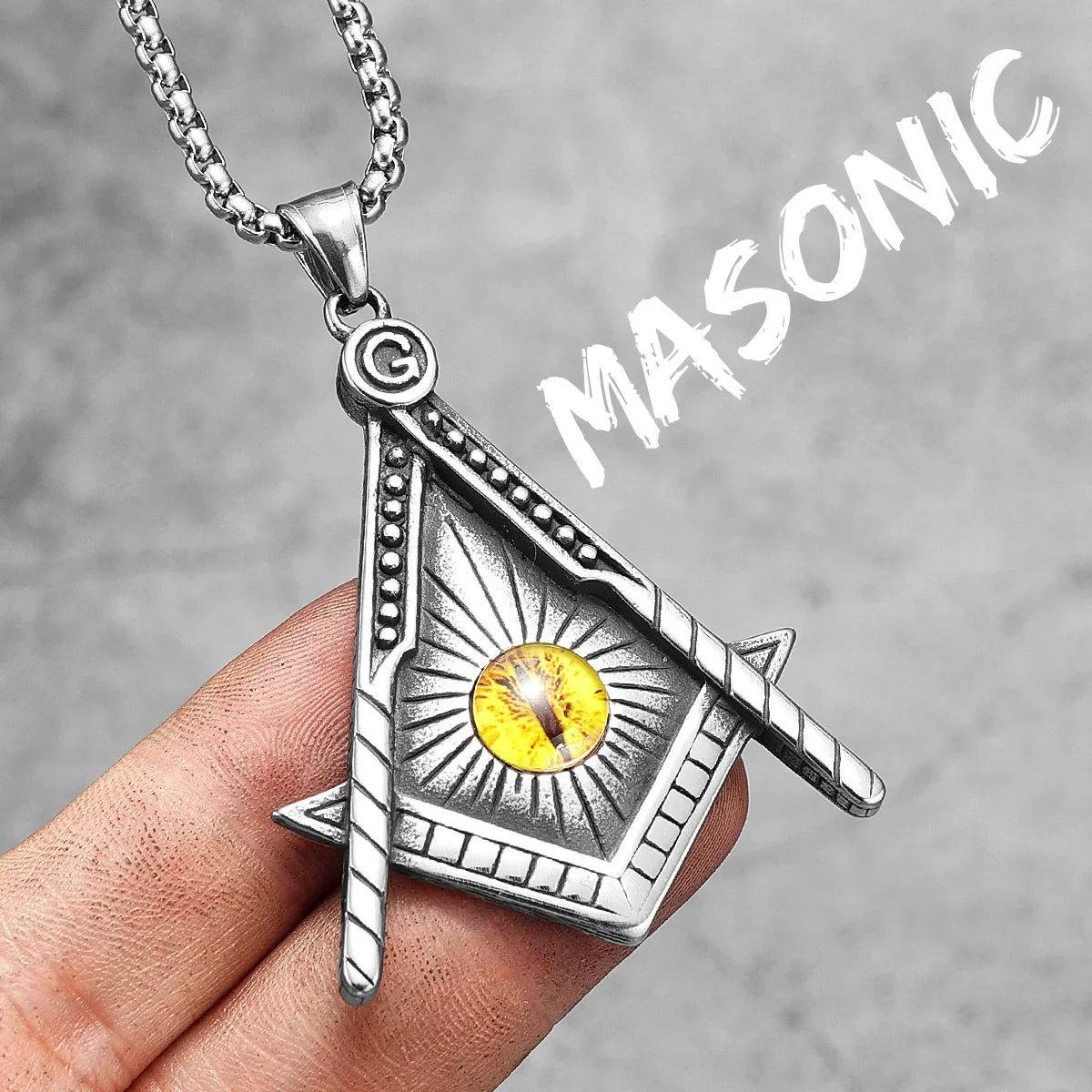 38 Types Illuminati's Masonic Hexagram Salomon Star of David Masonic Stainless Steel Men Necklaces Pendant Chain Punk New in For Women Fashion Secret Society Jewelry Gifts