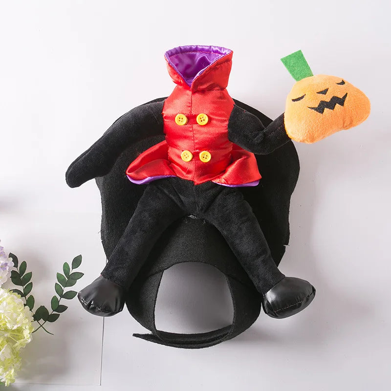 Halloween Dog Clothes Pet Costumes Clown Funny Role-Playing Costumes Dress Up Change Clothes.