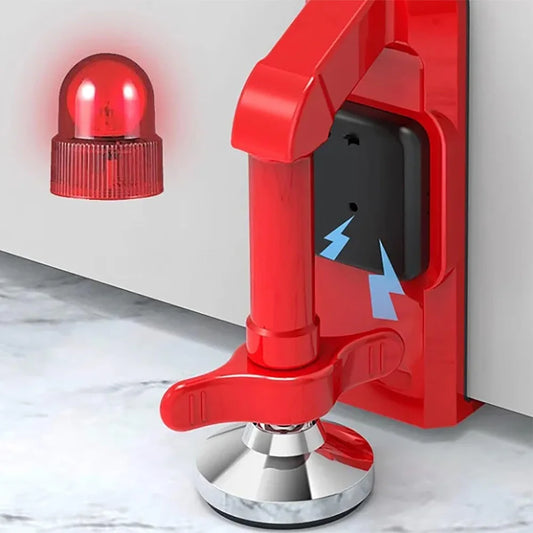 NEW Arrivals Hot Alarm Door Stopper Jammer Portable Battery Powered Door Lock For Women Security Protection Office Hotel Door Stops Anti-Theft Burglary Alarm Block System