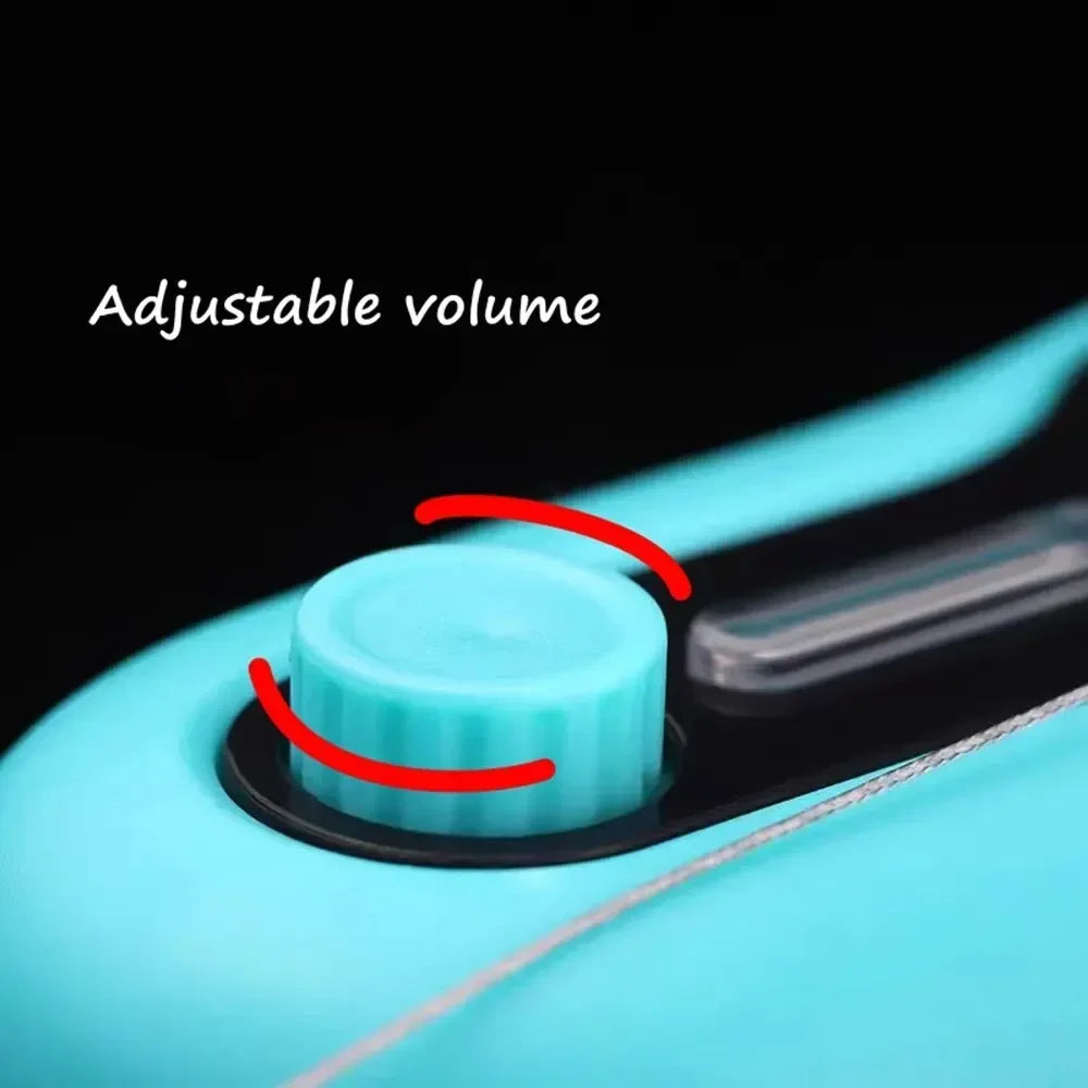 Blue/Black Color Fishing Sound Alarm Electronic Buzzer Indicator Siren Don't Miss A Catch Fish Bite Bait Alarm Sea Rod Indicator Sound Light Alarm Fishing Alarm Fishing Parts Lake River Boat Night Fishing