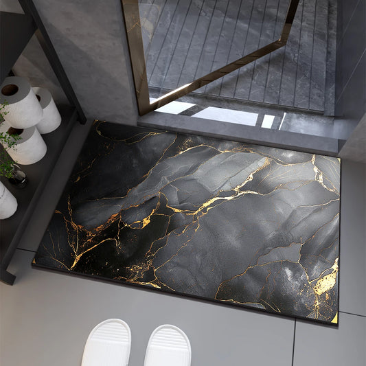 NEW 9 Colors Luxury Bath Mat Bathroom Rug Super Absorbent Foot Floor Mats Quick Dry Non-Slip Shower Pad Toilet Carpet Entrance Doormat Home Bathroom Accessories