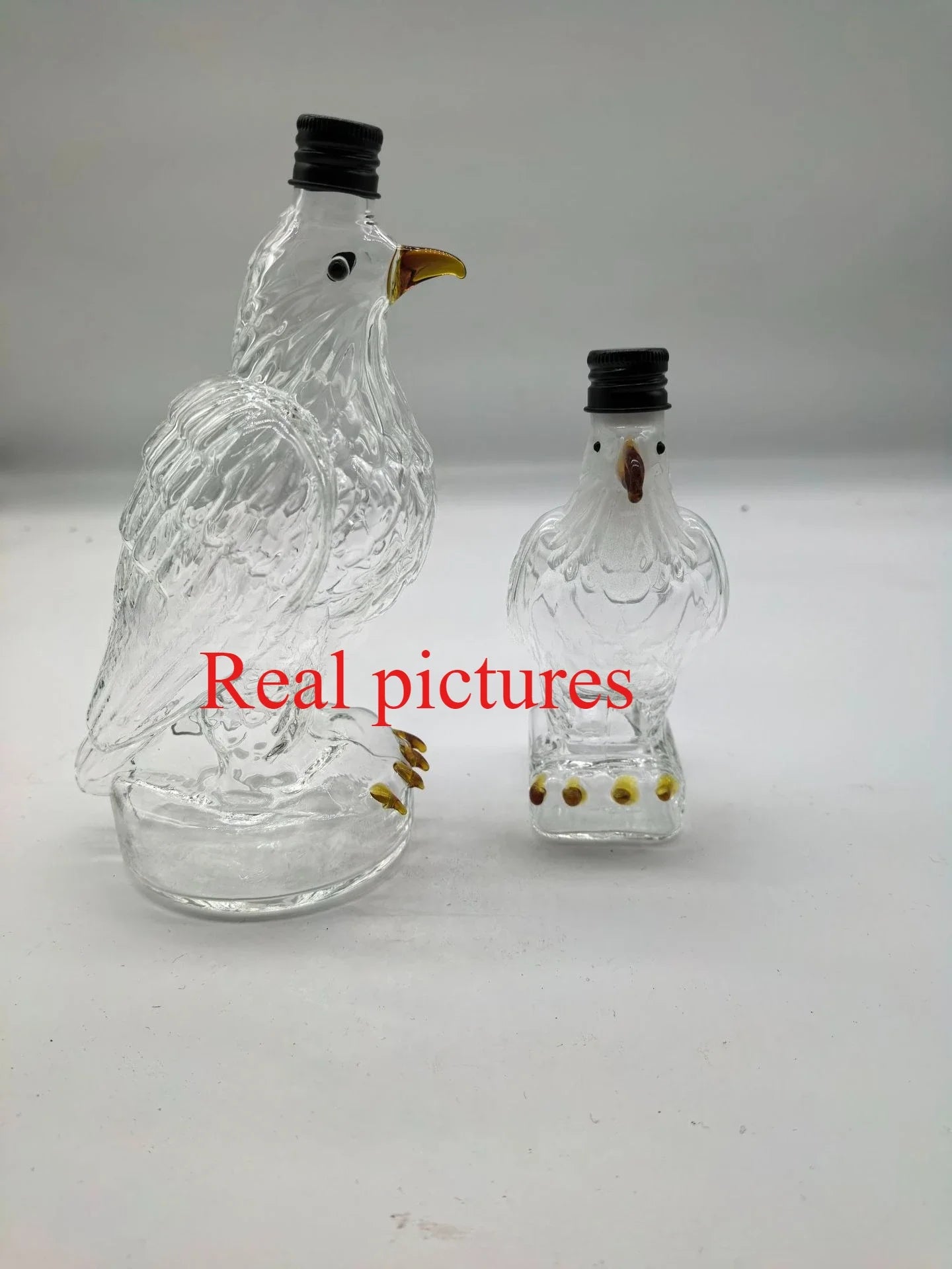 NEW Arrivals Whiskey Eagle Bottle Borosilicate Glass Sparkling Wine Bottle Animal Modeling Wine Bottle Home Bar Decoration Gifts Home Bar Drinkware Pubs Night Club Barware Accessories