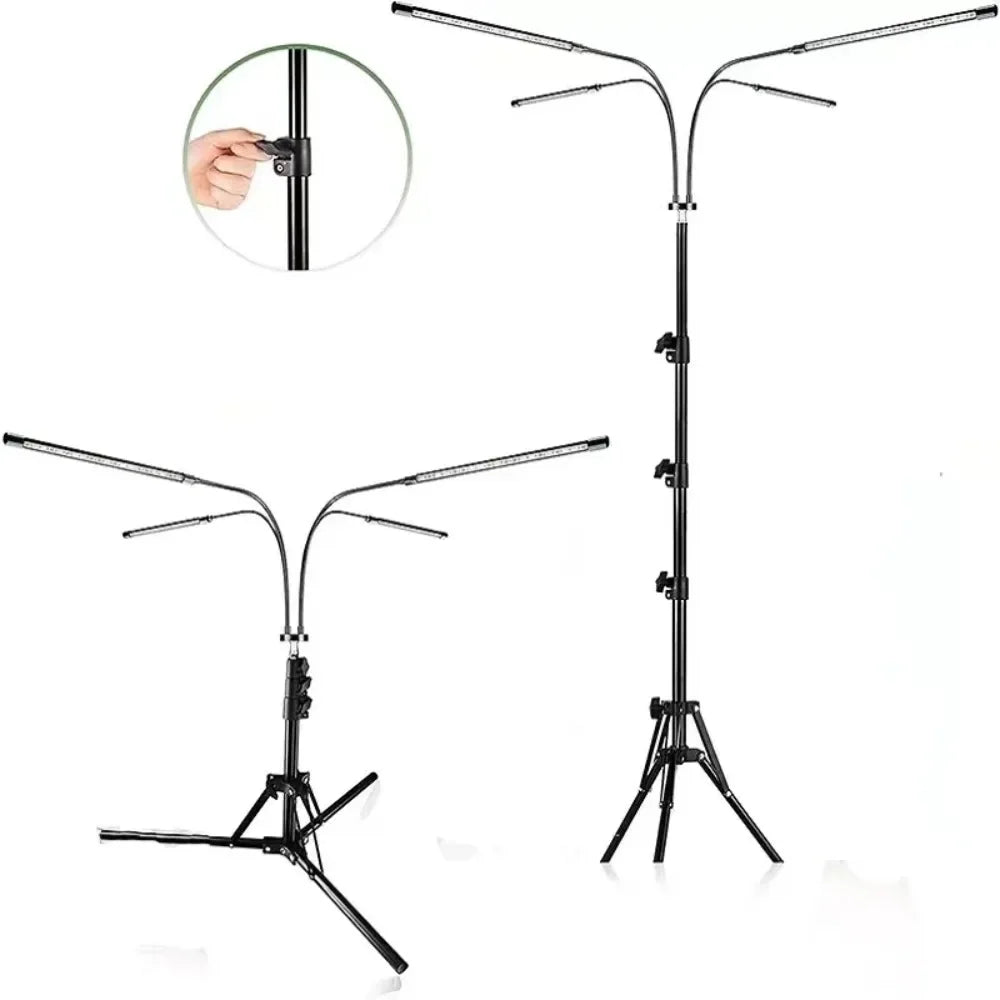 NEW Arrivals 4/5 Heads Red Light Lamp with Stand and Timer Full Body Pain Relief Arthritis Muscles for Relaxing Body Promotes Blood Circulation Relieves Fatigue and Face Skin Care Accessories Health Care Supplies