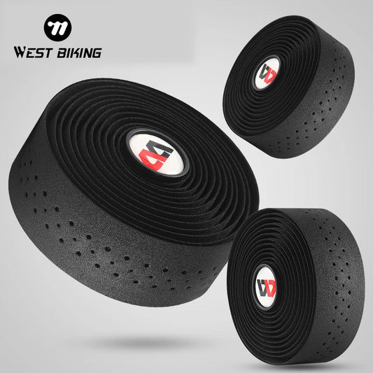NEW Arrivals West Biking Handlebar Tape Anti-Slip Shock Straps Road Bike Handlebar Winding Straps Cycling Damping Bar Tape With 2 Bar Plug Bicycle Accessories