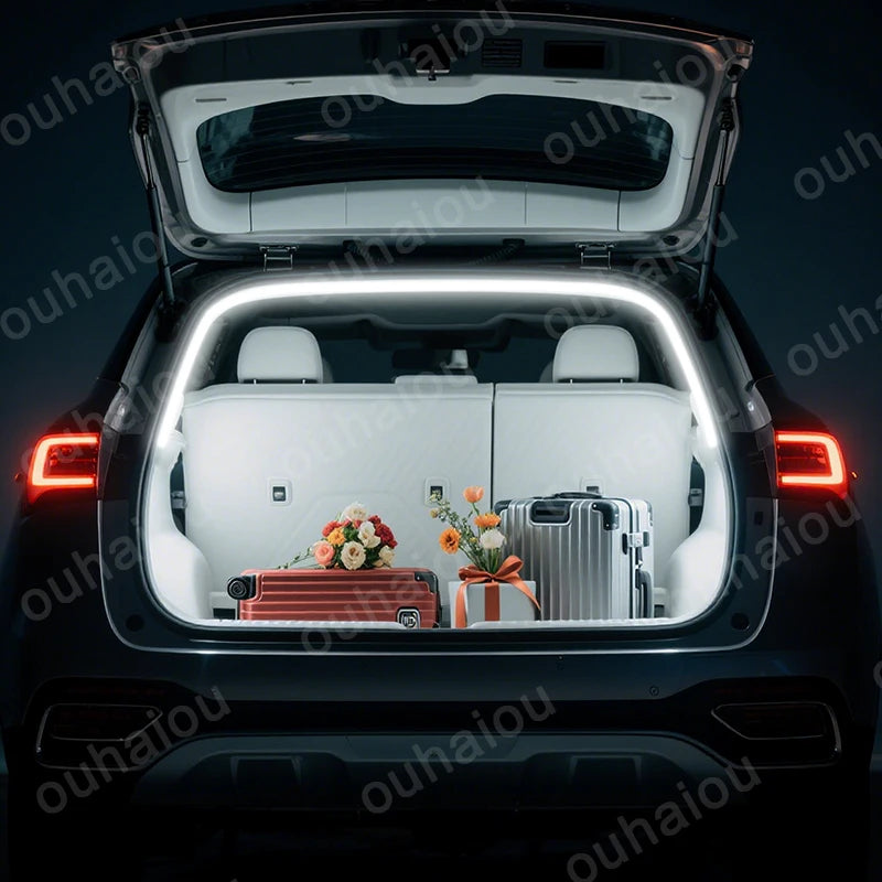 Full Set For MG HS Trunk Light Modification Light Atmosphere Lights White Warm White Rear Trunk LED Light Bar