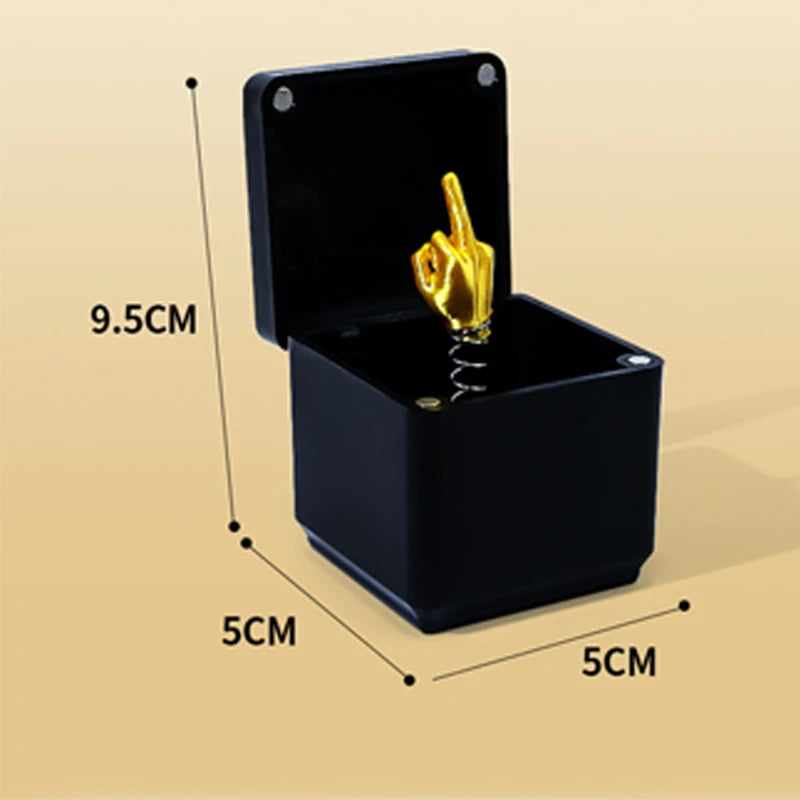 2-5 PCS Set Christmas Interesting Prank Gift Middle Finger in Box Christmas Box Funny Creative Gifts Office Desk Decoration Home Decoration