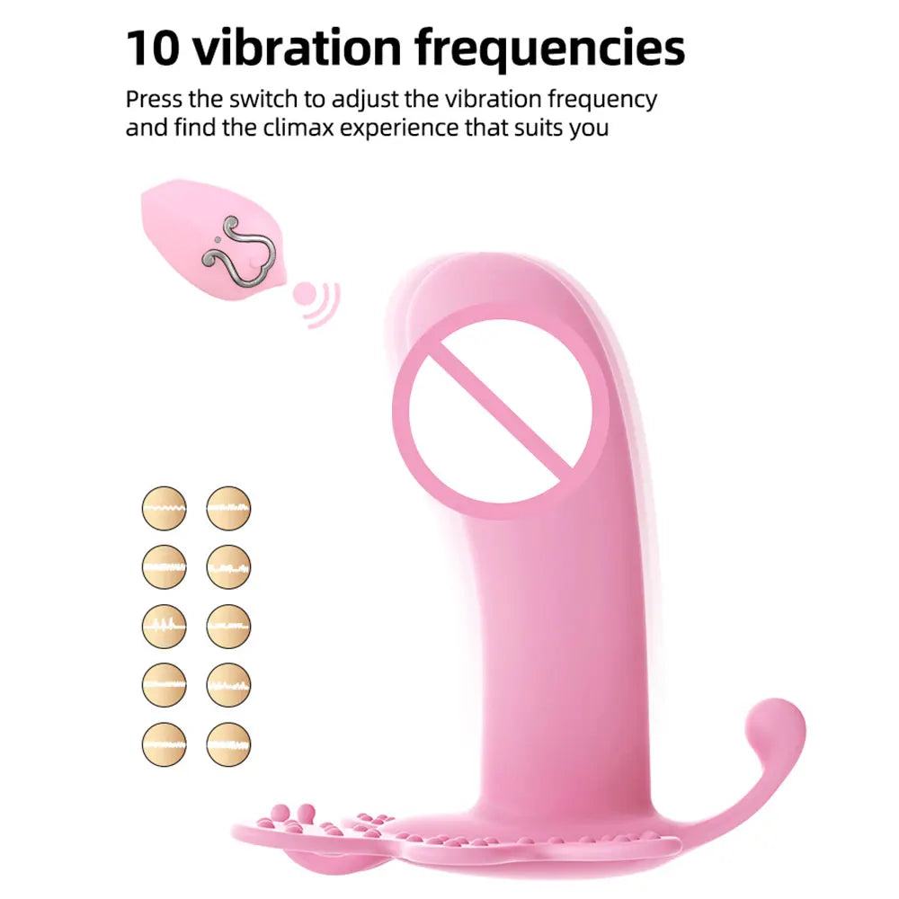 Powerful Wearable Remote Control Vibrator 10 Vibration Frequencies Wireless Panties Dildo Vibrator for Women G Spot Clitoris Stimulator Vagina Massage Erotic Sex Toys Accessories
