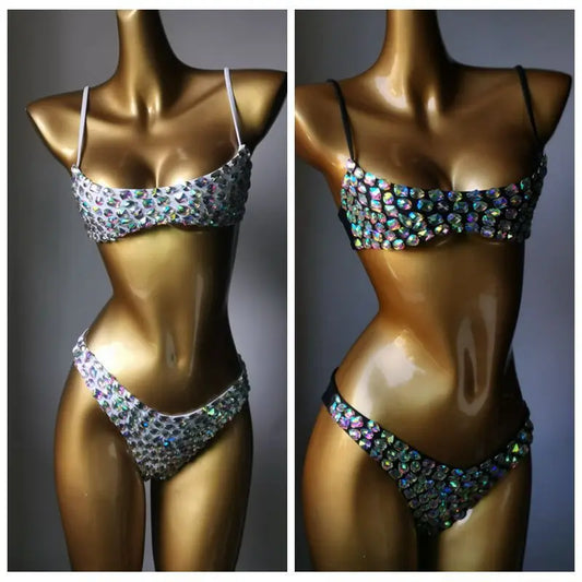 BRAND NEW UK Size 5 Colors Women Luxury Special Swimsuit Bikini Set Rhinestones Diamonds Sexy Swimwear Ladies Swimming Pool Luxury Beach Wear Suit