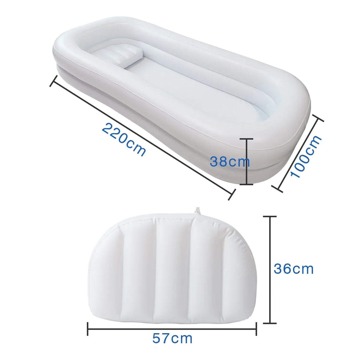 NEW Arrivals for Elderly Disabled People Foldable PVC Bed Bathing Pool Comfortable Bathing Bed Care Grooming Bath Tub Cleaning Tools Health Care Accessories Supplies