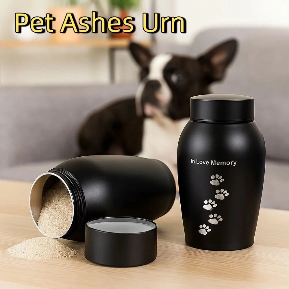 20 Styles Pets Last Farewell Columbarium Stainless Steel Pet Ashes Urn Black Moisture-Proof Memorial Pet Urn Portable Pet Cremation Urn For Small Animals
