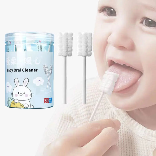 30/60/90/150/300 PCS Set Baby Mouth Cleaning Stick Disposable Detergent Milk Tooth Veil Toothbrush Baby Tongue Coating Brush Scraper Cleaner Wash Newborn Baby Teeth Care