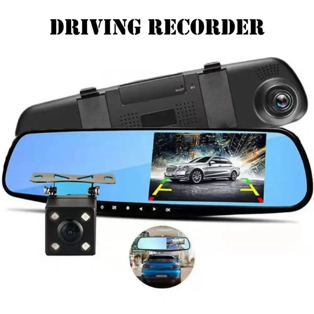 NEW Dual Lens Dash Camera 1080P HD Recording Car DVR Night Vision Pedestrian Detector Wide Angle Vehicle Recorder Vehicle Monitoring Security Supplies