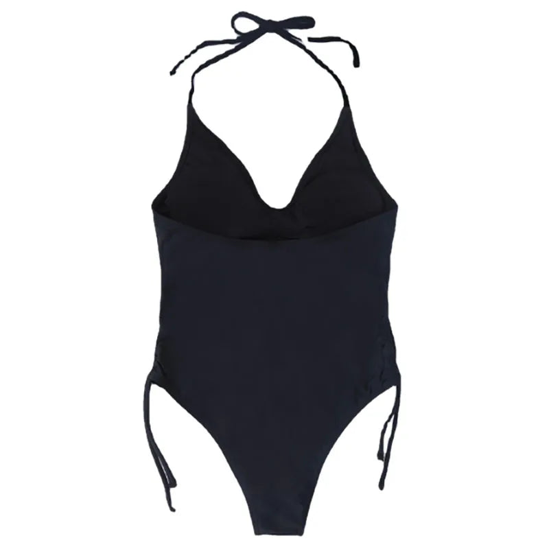 One-piece Swimsuit Lace-up Sexy Backless Bikini Women's Off-the-shelf Skintight Bikini Swimsuit