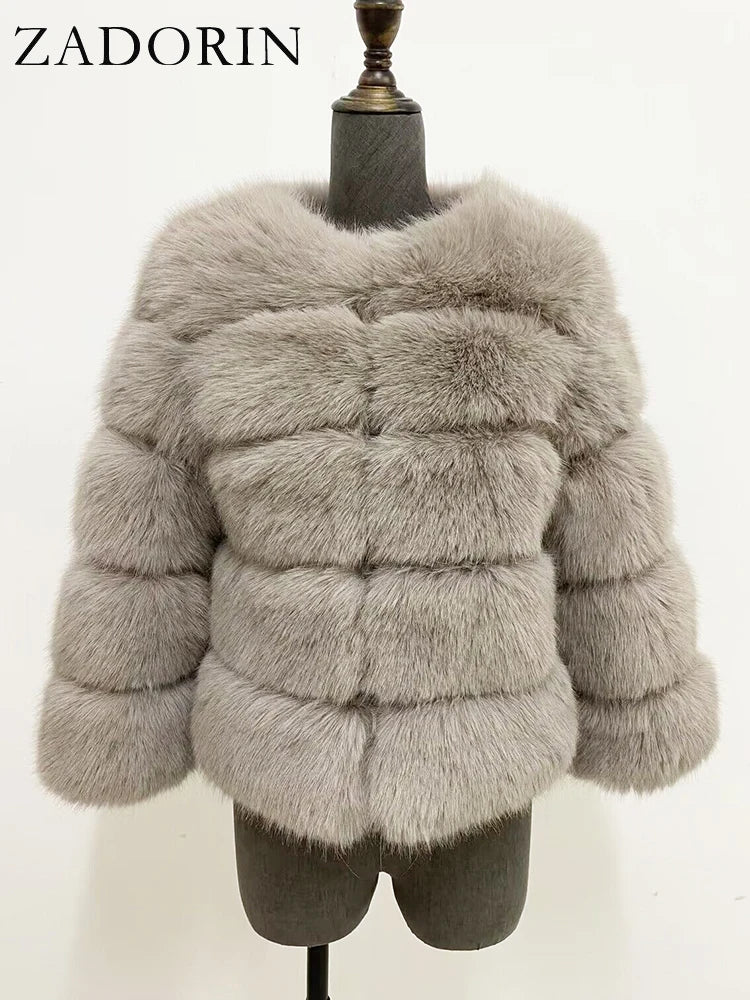 Low-Price Sales are Limited NEW Arrivals Luxury S-5XL 8 Colors Mink Coats Autumn Winter Fluffy Black Faux Fur Coat Women Thick Winter Warm Snow Outwear Evening Nightclub Party Faux Fur Jackets Ladies Girls Luxury Fashion Clot