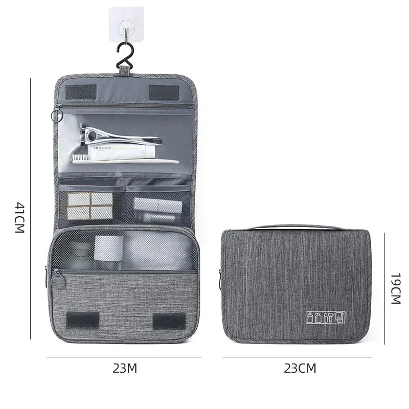 Travel Business Trip Oxford Fabric Women Men Business Portable Storage Bag Toiletries Organizer Women Cosmetic Bag Waterproof Hanging Travel Wash Pouch