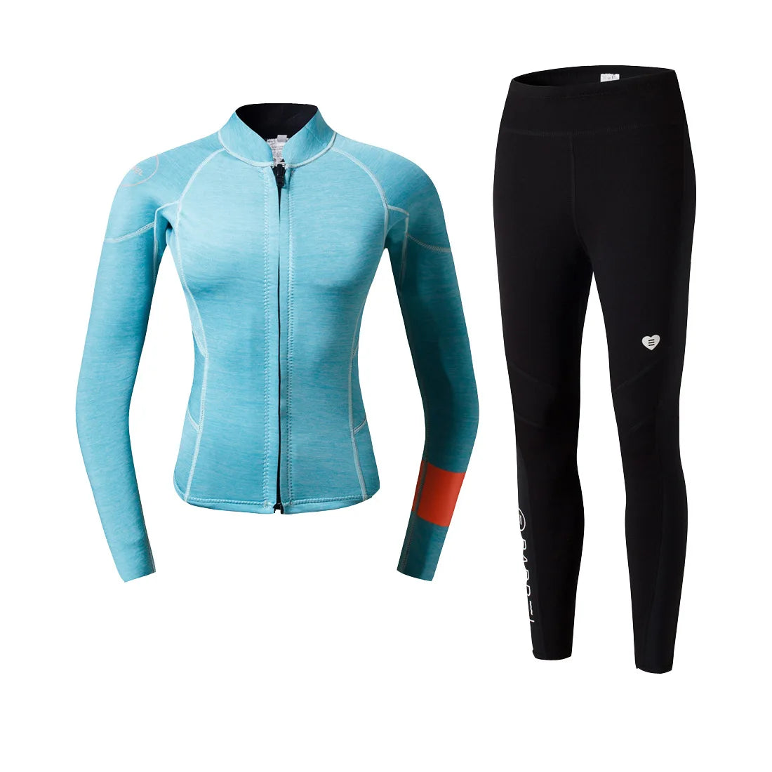 Women Two-piece Neoprene Diving Set Long Pants Keep Warm Swimming Jacket Surfing Snorkeling Wetsuit Professional Diving Clothes