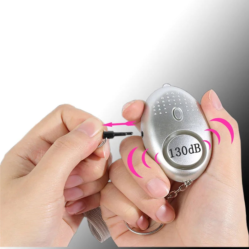 130DB Self Defense Alarm Anti-Wolf Girl Child Women Security Protect Alert Personal Safety Scream Loud Emergency Alarm Keychain