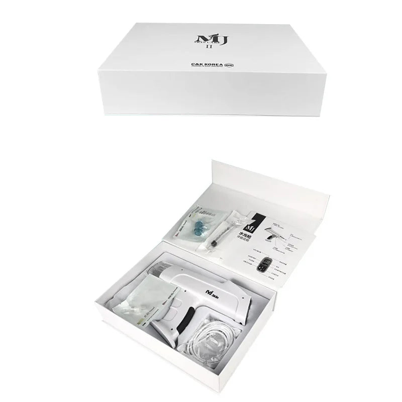 MJ Skin Care Mesotherapy Hyaluronic Injection Electric Gun Hydra Injector Device for Skin Booster Hydration Rejuvenation Wrinkle Removal Whitening Moisture Device UK/EU/AU/US Plug Women Beauty Salon Accessories Skin Care Supp