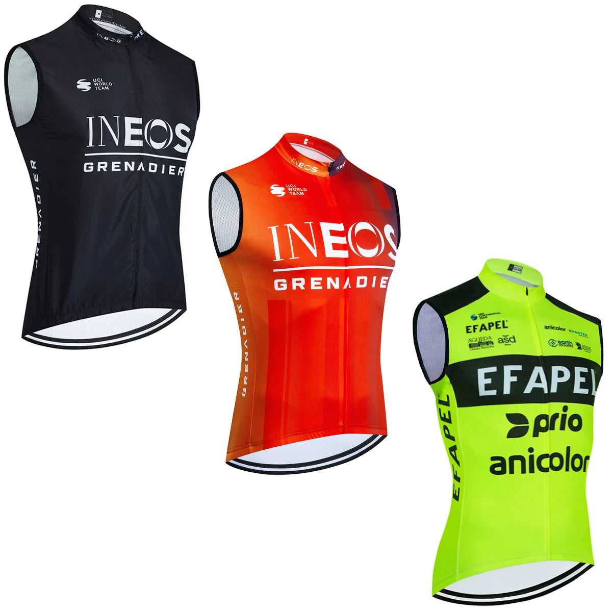 Fluor INEOS Cycling Team Jersey Quick Dry Road Riding Bike Vest Windbreaker Men Summer Bicycle T shirt