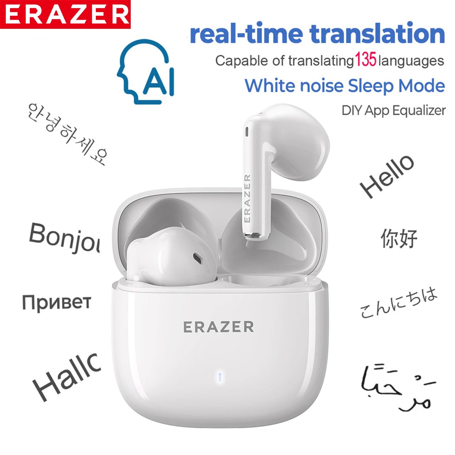 NEW Arrivals [AI Translator Earphones] XT92 PRO Bluetooth Earphones Real-Time Translate Earbuds Wireless Headphones For Travel Business Talking Earbuds
