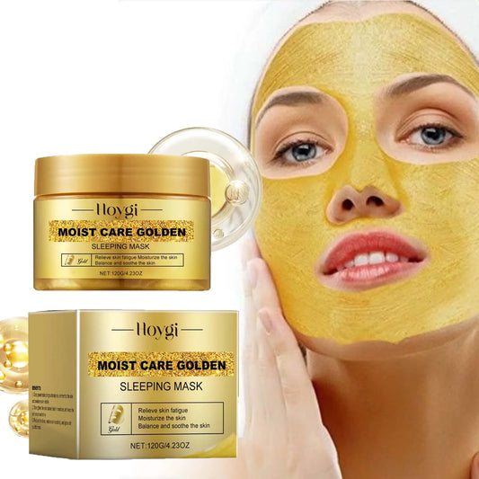 NEW Arrivals 3PCS Set Korean 24K Gold Sleeping Masks Moisturizing Shrinkage Pore Lift Firm Fade Fine Lines Niacinamide Brightening Facial Skin Facial Masks
