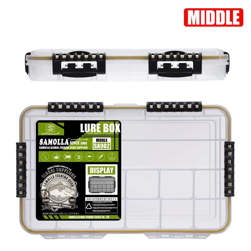 New Large Waterproof Fishing Tackle Box, Fish Hook Fishing Lure Bait Storage Organizer Case Portable Fishing Gear Accessories