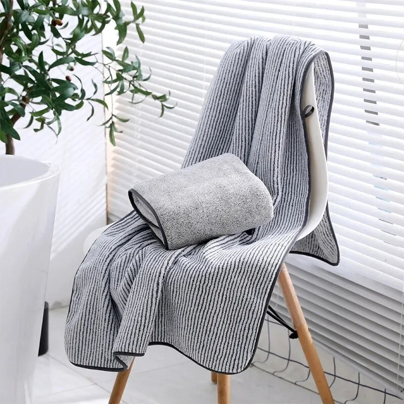 Bamboo Thickened Bath Towels for The Body Microfiber Towel for Gym Sports Shower Robe for Spa Bath Home
