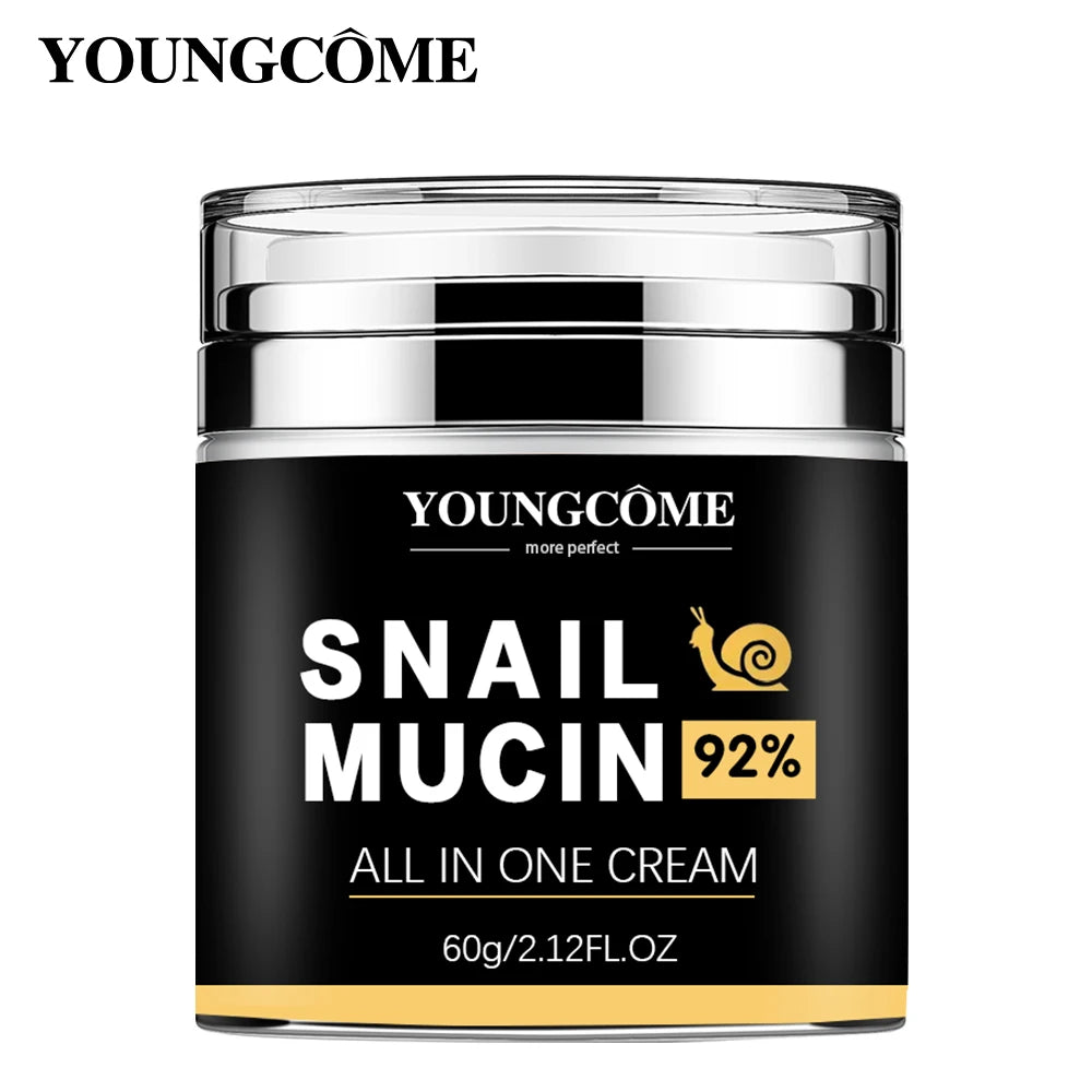 Snail Mucin Smooth Wrinkles Snail Face Cream Collagen Moisturizing Nourish Repair Face Damaged Lift Firm Smooth Bright Whitening Women Skin Care Supplies Korean Products