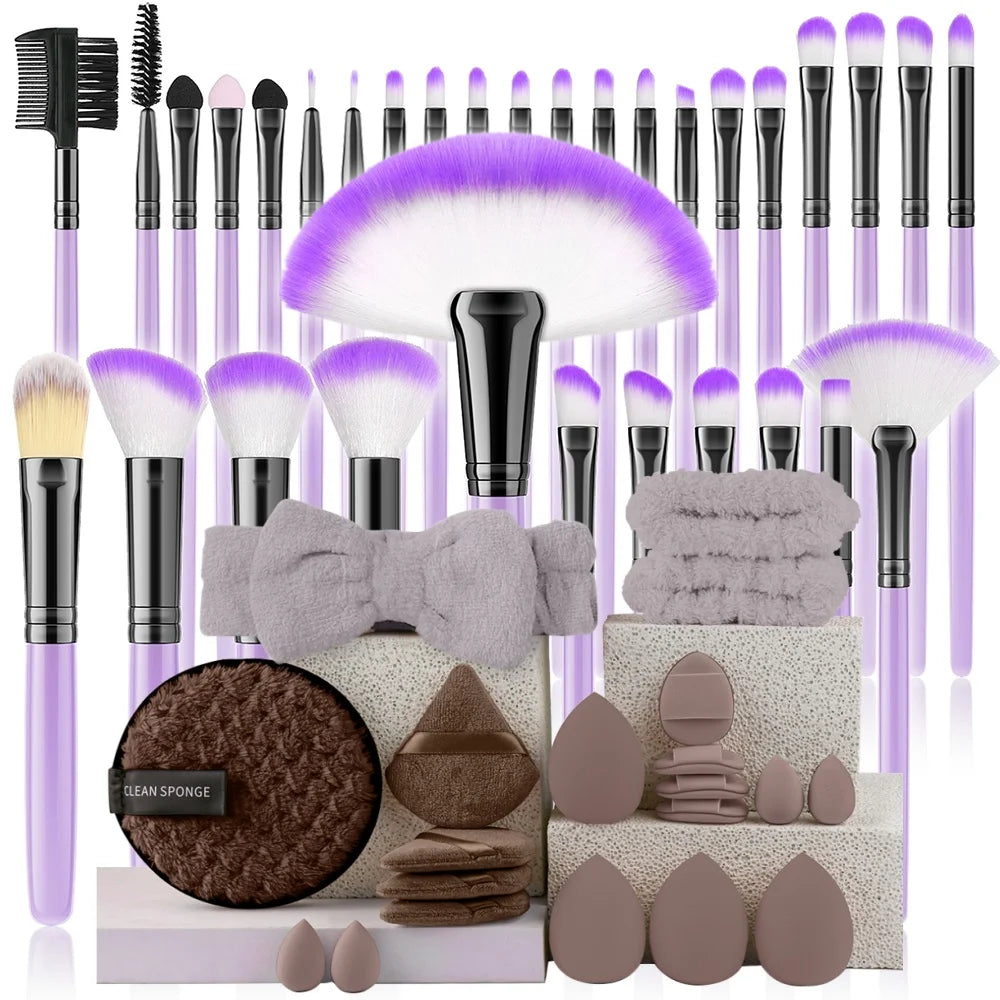 32 PCS Set 27 Colors  Professional Makeup Brush Set Cosmetic Tools for Powder Eye Shadow Foundation Blush Blending Beauty Makeup Brush Kit for Makeup Starters Women Cosmetic Tool Sets